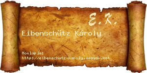 Eibenschütz Károly névjegykártya
